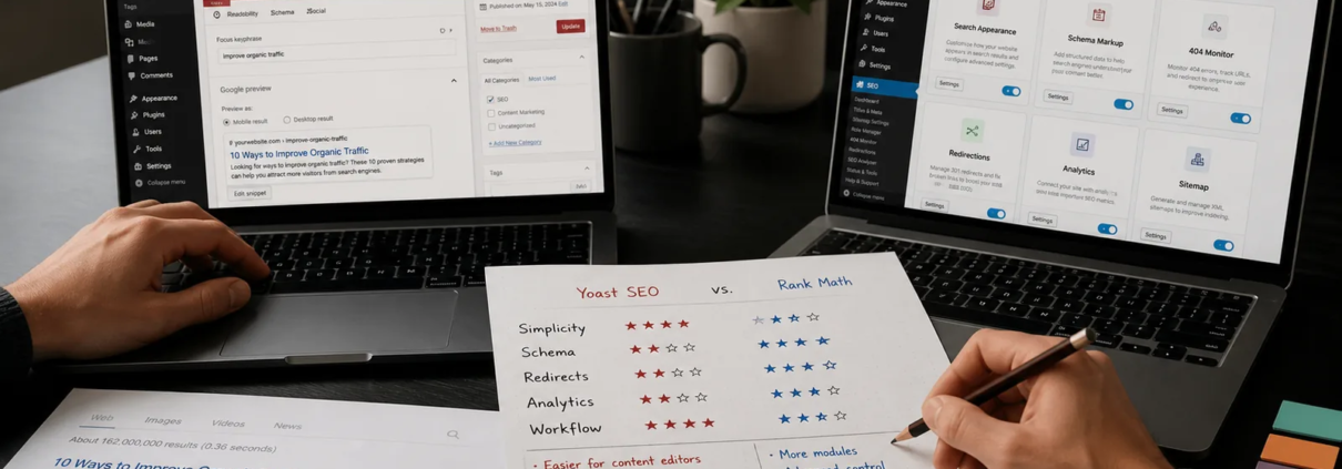 Rank Math vs Yoast SEO: Which WordPress SEO Plugin Is Better? 1 rank math vs yoast featured